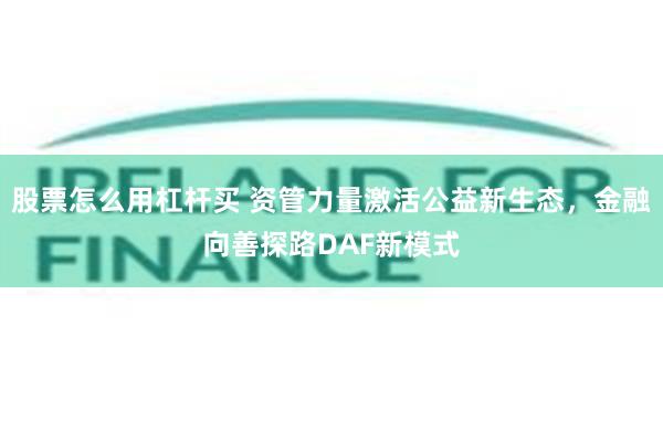 股票怎么用杠杆买 资管力量激活公益新生态，金融向善探路DAF新模式