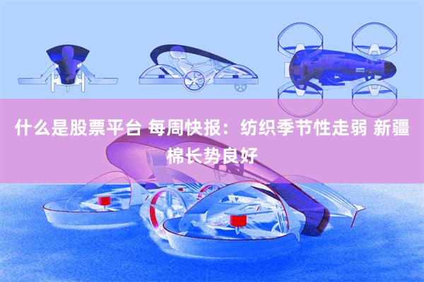 什么是股票平台 每周快报：纺织季节性走弱 新疆棉长势良好